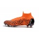 Bota Ronaldo Nike Mercurial Superfly VI Elite FG Naranja Negro