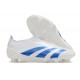 adidas Predator Elite Laceless Cesped Natural Seco Blanco Azul