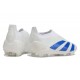 adidas Predator Elite Laceless Cesped Natural Seco Blanco Azul