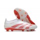 adidas Predator Elite Laceless Cesped Natural Seco Blanco Rosso