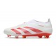 adidas Predator Elite Laceless Cesped Natural Seco Blanco Rosso