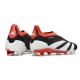 adidas Predator Elite Laceless Cesped Natural Seco Negro Blanco Rojo