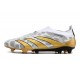 adidas Predator Elite Laceless Cesped Natural Seco Blanco Oro Gris