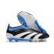 adidas Predator Elite Laceless Cesped Natural Seco Negro Blanco Azul