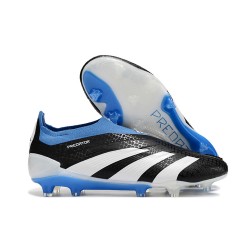 adidas Predator Elite Laceless Cesped Natural Seco Negro Blanco Azul