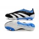 adidas Predator Elite Laceless Cesped Natural Seco Negro Blanco Azul