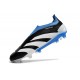 adidas Predator Elite Laceless Cesped Natural Seco Negro Blanco Azul