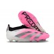 adidas Predator Elite Laceless Cesped Natural Seco Rosa Blanco Negro