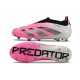 adidas Predator Elite Laceless Cesped Natural Seco Rosa Blanco Negro