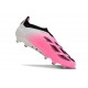 adidas Predator Elite Laceless Cesped Natural Seco Rosa Blanco Negro