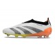 adidas Predator Elite Laceless Cesped Natural Seco Blanco Negro Arancione