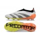 adidas Predator Elite Laceless Cesped Natural Seco Blanco Negro Arancione