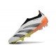 adidas Predator Elite Laceless Cesped Natural Seco Blanco Negro Arancione