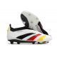 adidas Predator Elite Laceless Cesped Natural Seco Blanco Negro Rojo Amarillo