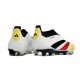 adidas Predator Elite Laceless Cesped Natural Seco Blanco Negro Rojo Amarillo