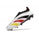 adidas Predator Elite Laceless Cesped Natural Seco Blanco Negro Rojo Amarillo