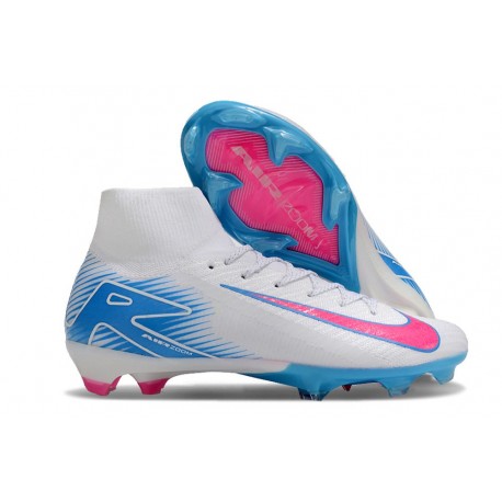 Zapatillas Nike Mercurial Superfly 10 Elite FG Blanco Azul Rosa