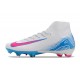 Zapatillas Nike Mercurial Superfly 10 Elite FG Blanco Azul Rosa