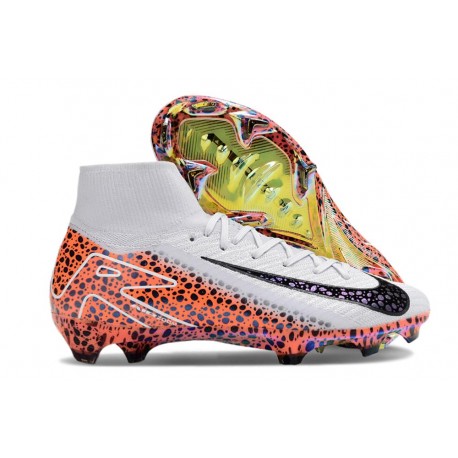 Zapatillas Nike Mercurial Superfly 10 Elite FG Blanco Naranja Negro