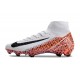 Zapatillas Nike Mercurial Superfly 10 Elite FG Blanco Naranja Negro