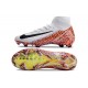 Zapatillas Nike Mercurial Superfly 10 Elite FG Blanco Naranja Negro