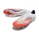 Zapatillas de Futbol adidas F50 + LL FG Ftwr Blanco Rojo Azul Lúcido