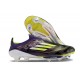 Zapatillas de Futbol adidas F50 + LL FG Morado Unity Blanco Limón Lúcido