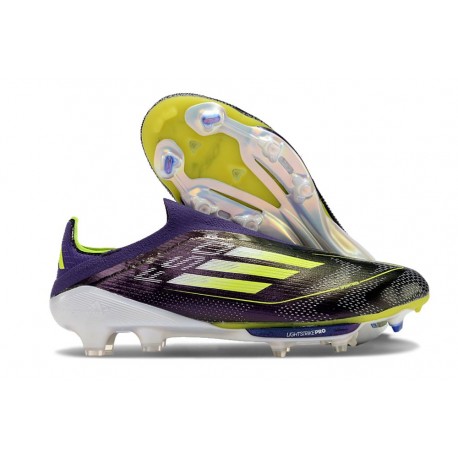 Zapatillas de Futbol adidas F50 + LL FG Morado Unity Blanco Limón Lúcido