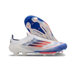 Zapatillas de Futbol adidas F50 + LL FG Ftwr Blanco Azul Lúcido Rojo