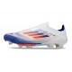 Zapatillas de Futbol adidas F50 + LL FG Ftwr Blanco Azul Lúcido Rojo