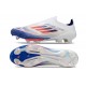 Zapatillas de Futbol adidas F50 + LL FG Ftwr Blanco Azul Lúcido Rojo