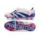 Bota adidas Predator Elite Tongue FG Ftwr Blanco Solar Azul Solar Rosa