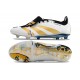 Bota adidas Predator Elite Tongue FG Ftwr Blanco Dorado Met