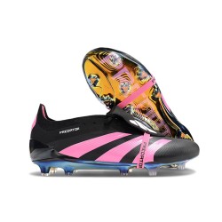 Bota adidas Predator Elite Tongue FG Negro Rosa