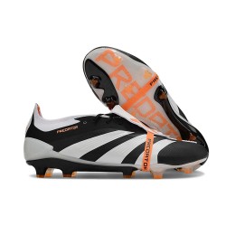 Bota adidas Predator Elite Tongue FG Negro Blanco Naranja