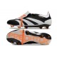 Bota adidas Predator Elite Tongue FG Negro Blanco Naranja