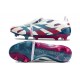 Bota adidas Predator Elite Tongue FG Blanco Rojo Azul