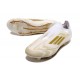 adidas F50 Elite Sin Cordones FG Ftwr Blanco Dorado Met