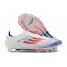 adidas F50 Elite Sin Cordones FG Ftwr Blanco Azul Lúcido Rojo