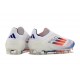 adidas F50 Elite Sin Cordones FG Ftwr Blanco Azul Lúcido Rojo