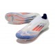 adidas F50 Elite Sin Cordones FG Ftwr Blanco Azul Lúcido Rojo