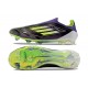 adidas F50 Elite Sin Cordones FG Morado Unity Blanco Limón Lúcido