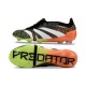 Bota adidas Predator Elite Tongue FG Negro Blanco Naranja Verde