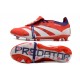 Bota adidas Predator Elite Tongue FG Rojo Blanco