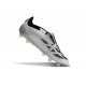 Bota adidas Predator Elite Tongue FG Plata Negro