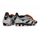 Bota adidas Predator Elite Tongue FG Negro Plata Rojo