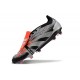 Bota adidas Predator Elite Tongue FG Negro Plata Rojo