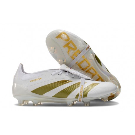 adidas Predator 2024 Elite FT FG Ftwr Blanco Dorado Met