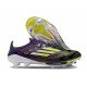 Botas adidas F50+ Elite FG Morado Unity Blanco Limón Lúcido