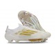 Botas adidas F50+ Elite FG Ftwr Blanco Dorado Met